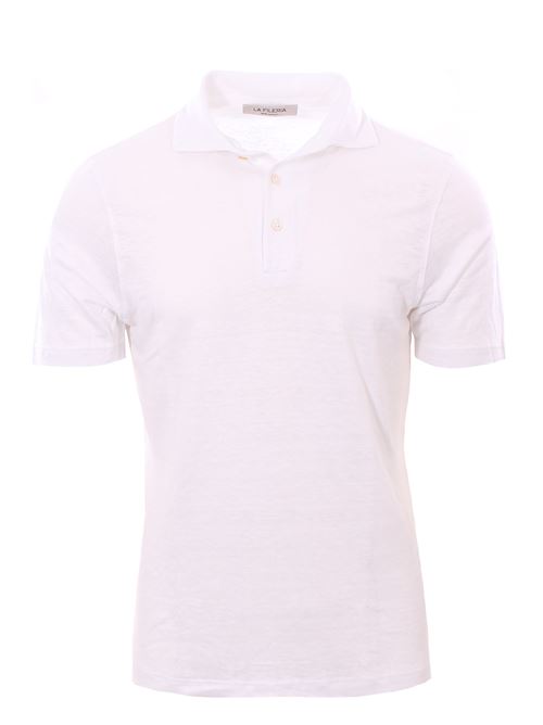linen polo with shirt collar LA FILERIA | 6016896803250